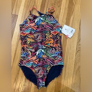 Athleta Girl XXL 16 one piece swim suit NWT